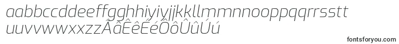 ExoExtralightitalic Font – Frisian Fonts