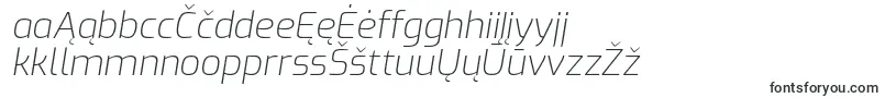 ExoExtralightitalic Font – Lithuanian Fonts