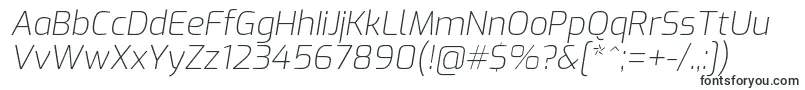 ExoExtralightitalic Font – Fonts for Linux