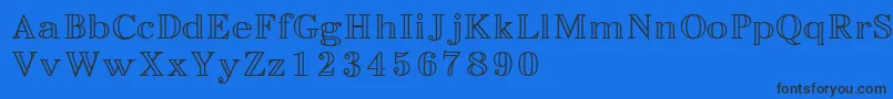 Easyopenface Font – Black Fonts on Blue Background