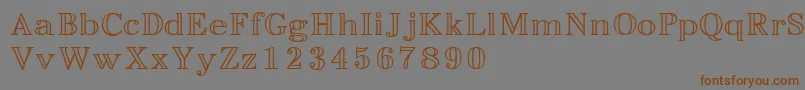 Easyopenface Font – Brown Fonts on Gray Background