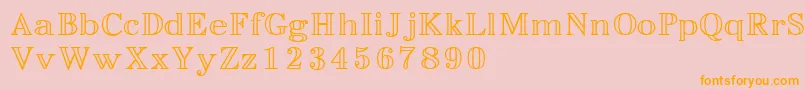 Easyopenface Font – Orange Fonts on Pink Background