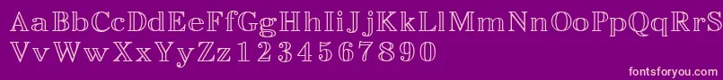 Easyopenface Font – Pink Fonts on Purple Background