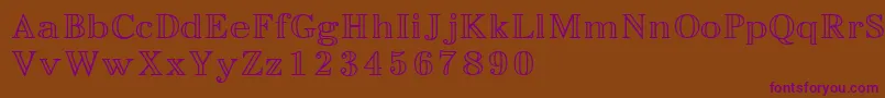 Easyopenface Font – Purple Fonts on Brown Background