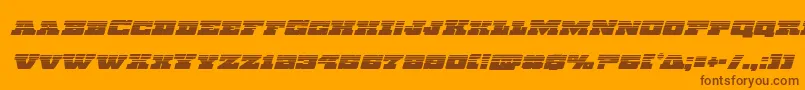 Chicagoexpresshalfital Font – Brown Fonts on Orange Background