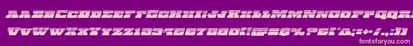 Chicagoexpresshalfital Font – Pink Fonts on Purple Background