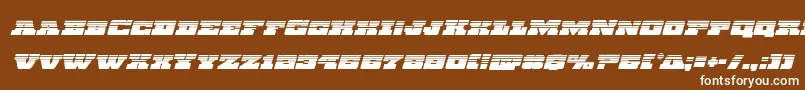 Chicagoexpresshalfital Font – White Fonts on Brown Background