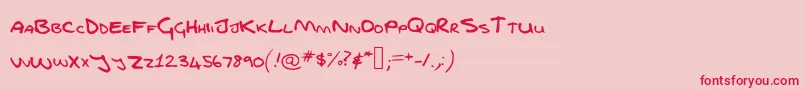 En savoir plus sur la police Fgfontfull Police Fgfontfull – polices rouges sur fond rose