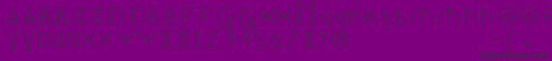 DosAmazigh1 Font – Black Fonts on Purple Background