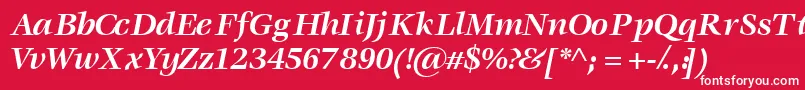 Voracessk ffy Font – White Fonts on Red Background