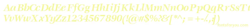 Voracessk ffy Font – Yellow Fonts on White Background