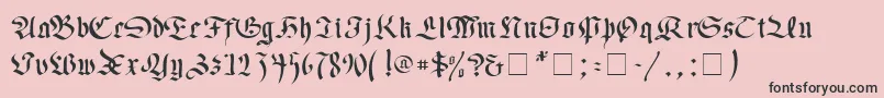 Faustus Font – Black Fonts on Pink Background
