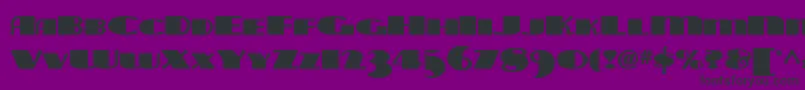 Tarabulbousnf Font – Black Fonts on Purple Background