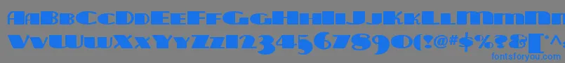 Saiba mais sobre a fonte Tarabulbousnf Fonte Tarabulbousnf – fontes azuis em um fundo cinza