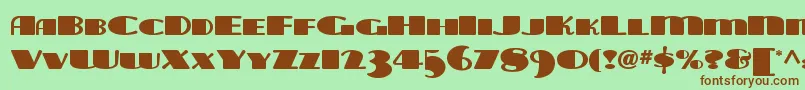 Lisätietoja Tarabulbousnf-fontista Tarabulbousnf-fontti – ruskeat fontit vihreällä taustalla