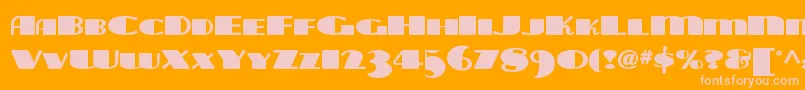 Más sobre la fuente Tarabulbousnf fuente Tarabulbousnf – Fuentes Rosadas Sobre Fondo Naranja