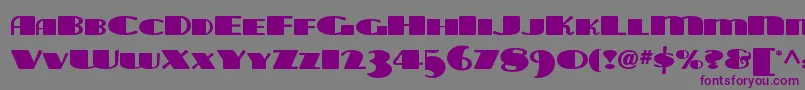 Шрифт Tarabulbousnf – фиолетовые шрифты на сером фоне