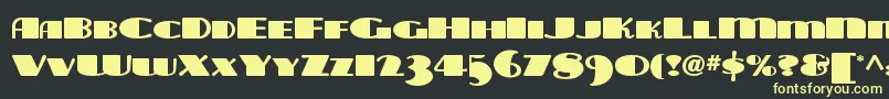 fuente Tarabulbousnf – Fuentes Amarillas Sobre Fondo Negro