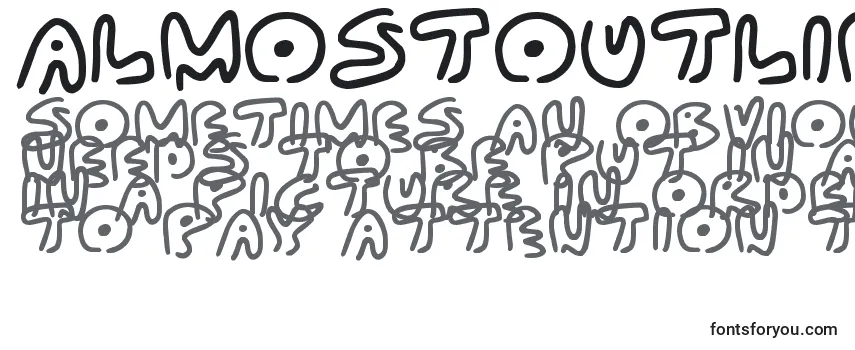 Review of the AlmostOutlines Font