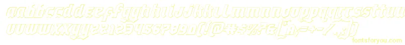 Empirecrown3Dital-Schriftart – Gelbe Schriften