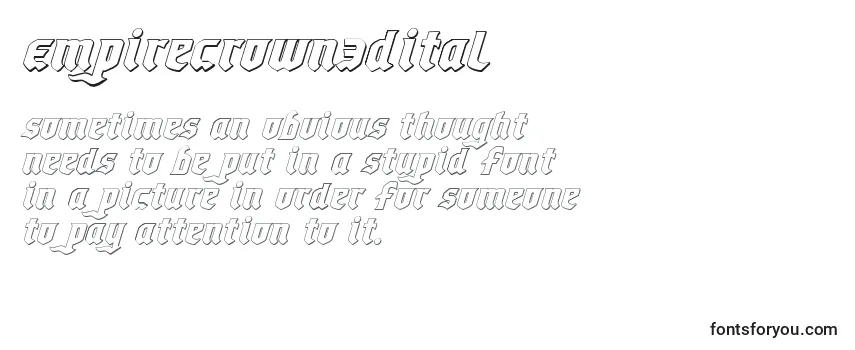 Empirecrown3Dital Font
