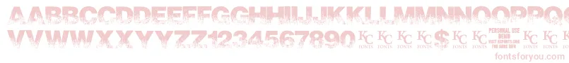 ScorchedearthdemoKcfonts Font – Pink Fonts on White Background