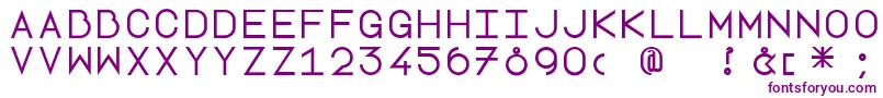 Lottepaperfang Font – Purple Fonts on White Background