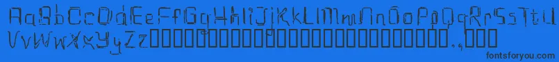 Eastrial Font – Black Fonts on Blue Background