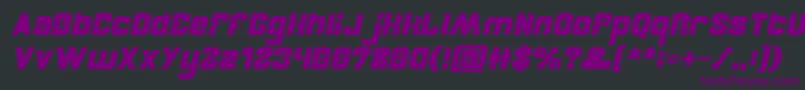 BrotherBoldItalic Font – Purple Fonts on Black Background