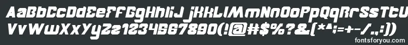 BrotherBoldItalic Font – White Fonts on Black Background
