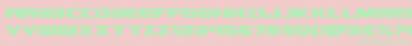 Dekaranger Font – Green Fonts on Pink Background