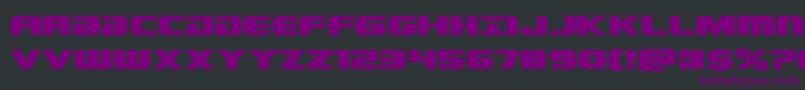 Dekaranger Font – Purple Fonts on Black Background
