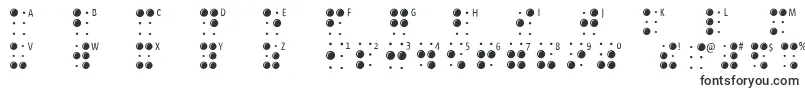 Czcionka Braillelatin – czcionki, zaczynające się od B