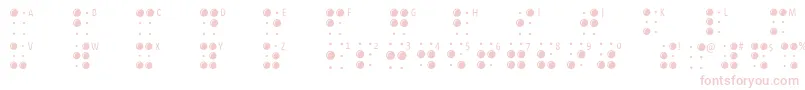 Braillelatin-Schriftart – Rosa Schriften