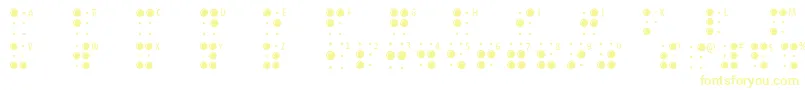 Braillelatin-Schriftart – Gelbe Schriften