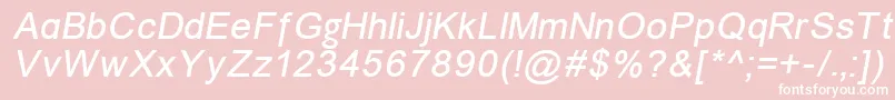 Un1251i Font – White Fonts on Pink Background