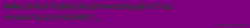 fuente Mynewfont2 – Fuentes Negras Sobre Fondo Morado