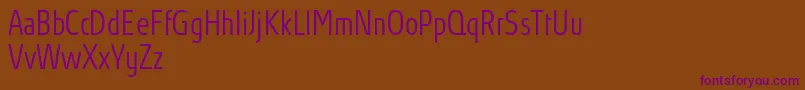 Шрифт AbsolutProLightcondensed – фиолетовые шрифты на коричневом фоне