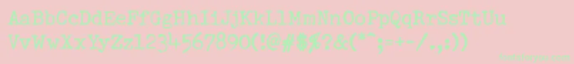 Saiba mais sobre a fonte PfdumboldtypewriterOneNormal Fonte PfdumboldtypewriterOneNormal – fontes verdes em um fundo rosa