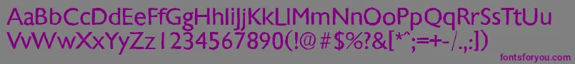ChantillyantiqueRegular-Schriftart – Violette Schriften auf grauem Hintergrund
