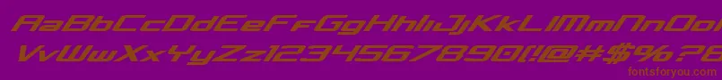 Concielianboldital Font – Brown Fonts on Purple Background