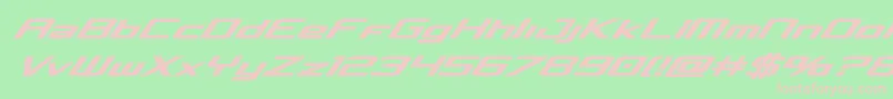 Concielianboldital Font – Pink Fonts on Green Background