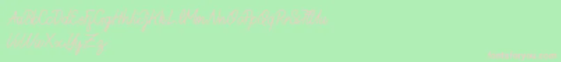 GeraliDemo Font – Pink Fonts on Green Background