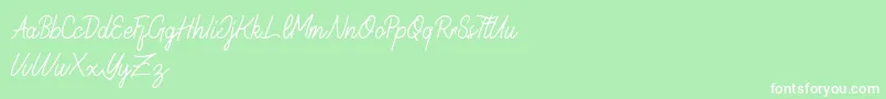 GeraliDemo Font – White Fonts on Green Background