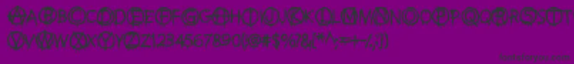 AntiEverything Font – Black Fonts on Purple Background