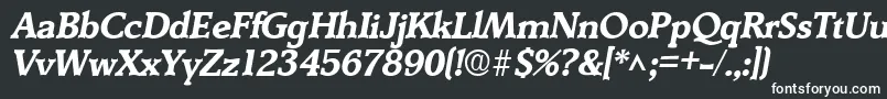 DerringerBoldItalic Font – White Fonts