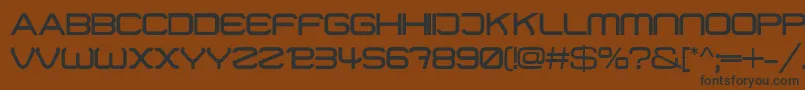 01Digitmono-Schriftart – Schwarze Schriften auf braunem Hintergrund