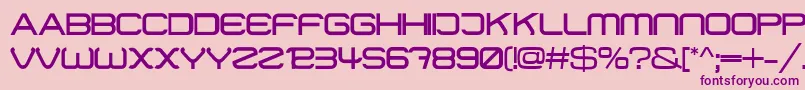 01Digitmono-Schriftart – Violette Schriften auf rosa Hintergrund