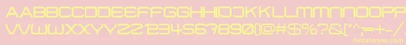 Więcej informacji o czcionce 01Digitmono Czcionka 01Digitmono – żółte czcionki na różowym tle