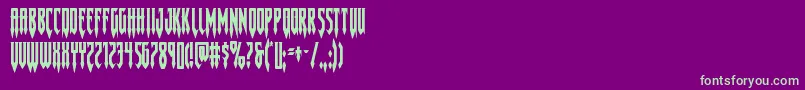 Gotharctica Font – Green Fonts on Purple Background